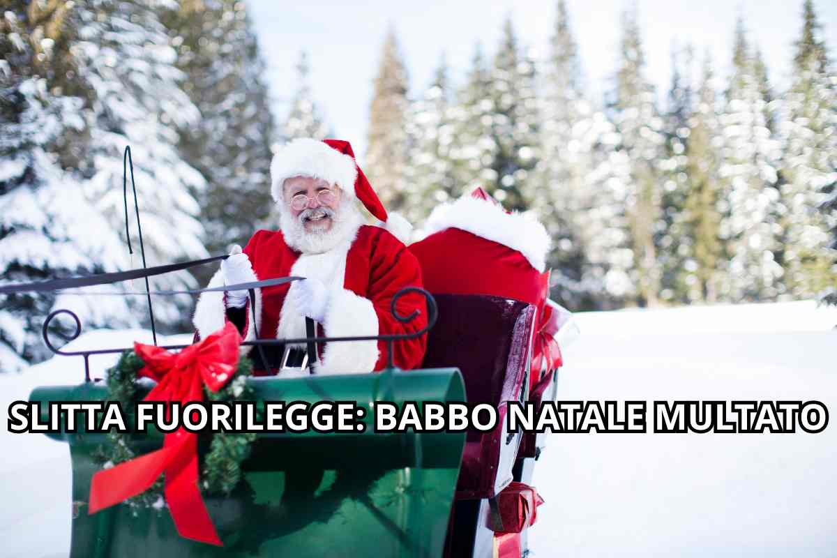 Babbo Natale multato