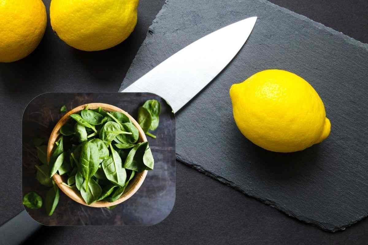 Limoni da affettare sul tagliere